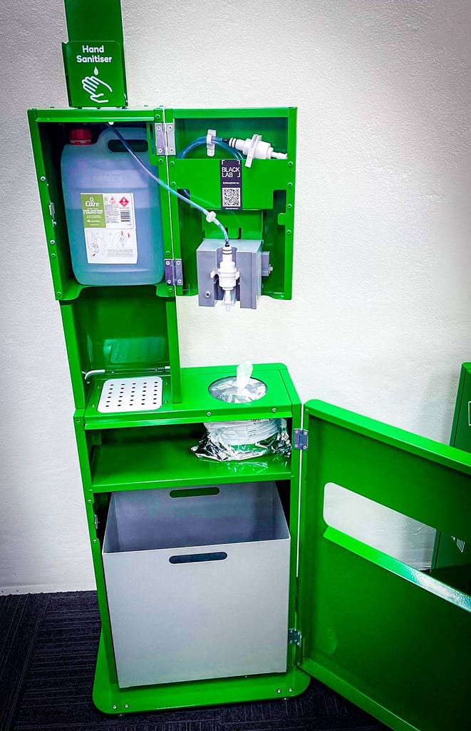 All in one sanitiser unit